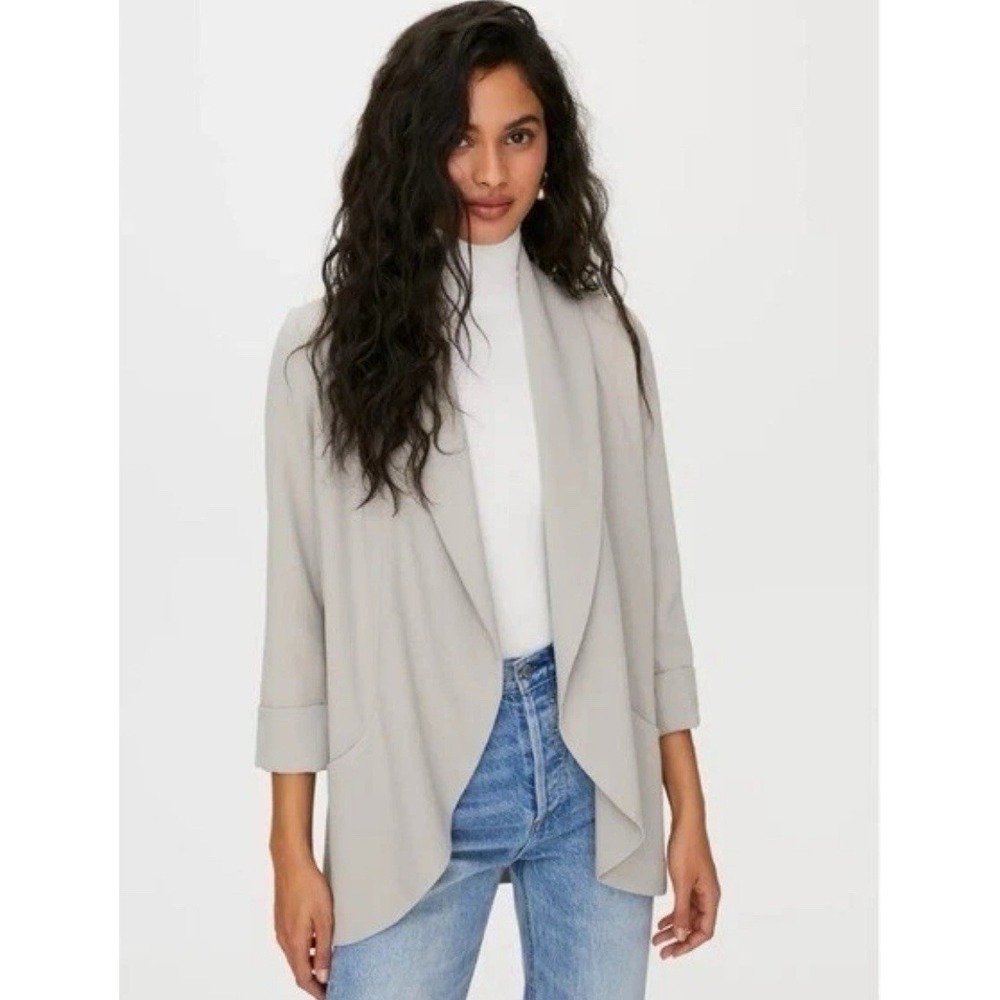 Wilfred Gray Draped Blazer